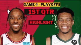 Milwaukee Bucks vs Chicago Bulls 1st Highlights game 4 playoffs April 24th | 2022 NBA Season