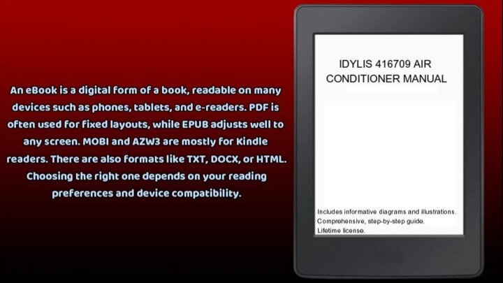 IDYLIS 416709 AIR CONDITIONER MANUAL