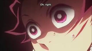 DEMON SLAYER:TANJIRO,S sword TURNS RED