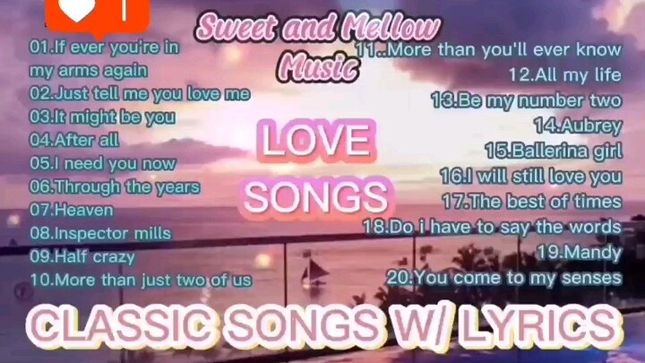 Sweet and Mellow love songs