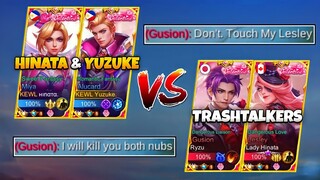 Yuzuke x Hinata Vs. Lesley and Gusion Trashtalkers! | Who Will Win?! (Shocking Ending Laughtrip!🤣)