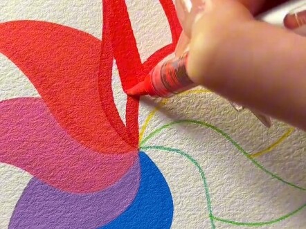 Acrylic Marker | I like the feeling of ink spreading on paper