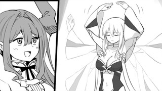 Gambar menarik FGO 2, ketika orang yang lewat mengira Shining dan sang putri adalah sepasang kekasih