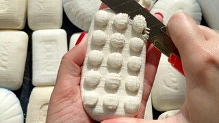 【Life】Satisfying white soap cutting