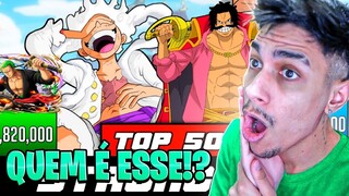 REAGINDO 𝗢𝗦 TOP 50 PERSONAGENS MAIS FORTES de ONE PIECE !!  ‹ Ine Games ›