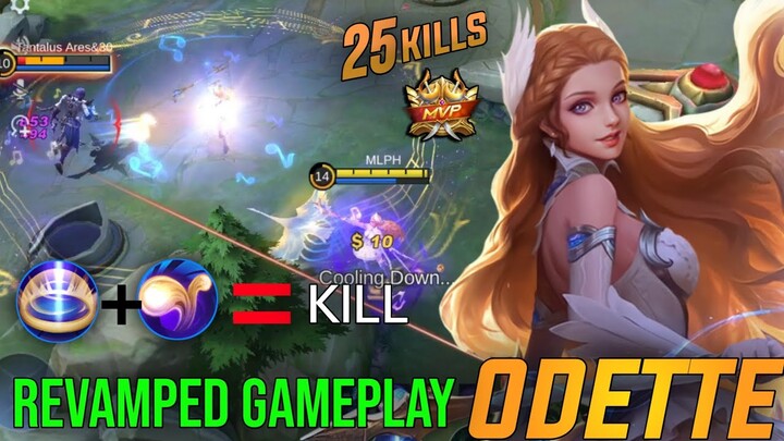 Revamped Odette Gameplay 25 Kills New Combo Odette - MLBB