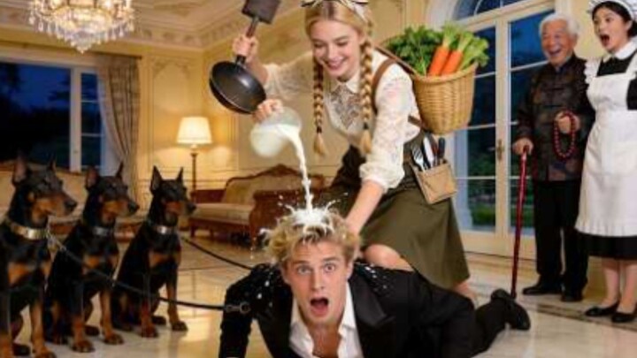 No One Could Control The Food-Wasting CEO! Poor Maid Rode On Him & Tamed Him With A Frying Pan!Love!