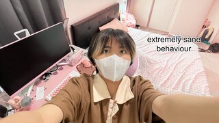 DORM ROOM TOUR but everything is pink (i am mentally unwell)