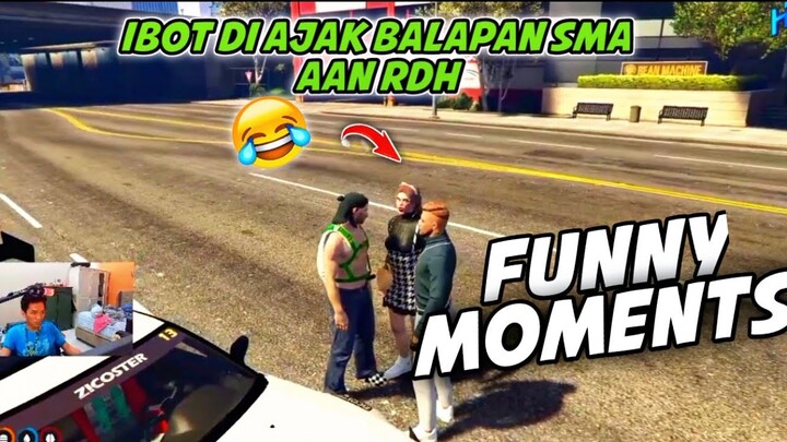 PART 2 MOMENTS KOCAK IBOT DI AJAK BALAPAN SMA AAN WKWK GTA V ROLEPLPAY