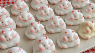 Eat it in one bite! | Give a large plate of rats a blush~