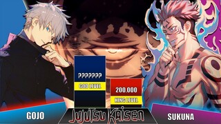 SATORU GOJO vs SUKUNA Power Levels🔥 JUJUTSU KAISEN | Manga |Spoilers - Power Scales