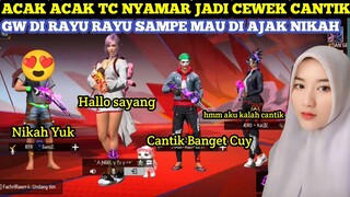 PRANK!! ACAK ACAK TIM CODE NYAMAR JADI CEWEK - FREE FIRE