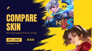 perbandingan antara bumi dan langit....skin Mobile legend VS honor of kings 🔥🔥🤩