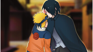 [Sasuke and Naruto] Uncle Sasuke looks so handsome with a flower!