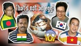 Foreigners tried eating balut