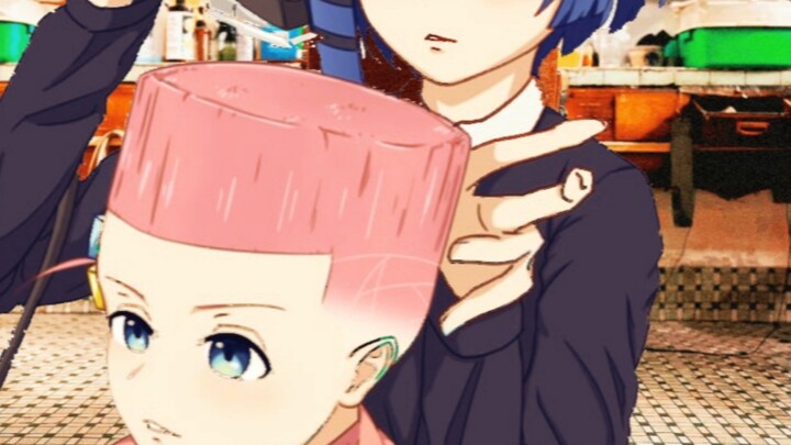 "Pochi-chan's new hairstyle"