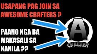 PAANO NGA BA MAKASALI SA AWESOME CRAFTER?? (GOOD LUCK SA 3 PA NA MAKAKASALI)