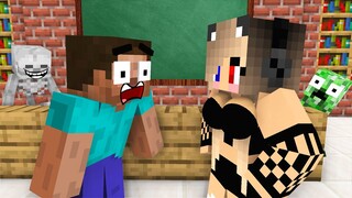 Monster School : BABY MONSTERS GIRLS vs BOYS 2 CHALLENGE ALL EPISODE - Minecraft Animation