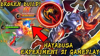 I FINALLY GOT TO USE HAYABUSA EXPERIMENT 21 ANNUAL STARLIGHT SKIN! GLOBAL 1 HAYABUSA - MLBB