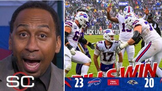 ESPN Stephen A. impressed Tyler Bass played excellent, Bills beat Ravens slightly 23-20