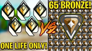 Valorant: 5 Radiant VS 65 Bronze Players! - Who Wins?