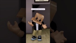 Ugly Boy Is FORCED To WEAR A BOX ON HIS HEAD In Roblox Brookhaven RP! #roblox #robloxshorts