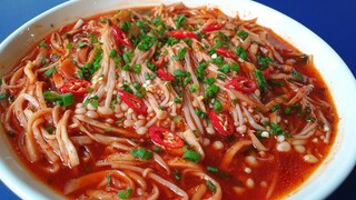 CÁCH LÀM NẤM KIM CHÂM SỐT CAY món ngon mỗi ngày l Thanh cooking