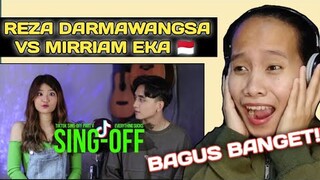 REZA DARMAWANGSA X MIRRIAM EKA - SING OFF TIKTOK SONGS PART V | REACTION!
