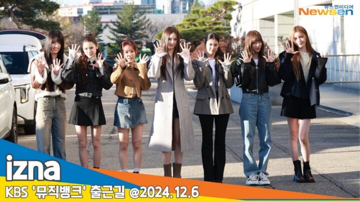 【izna】241206 Music Bank Promotional Performance Recording – On the Way to Work