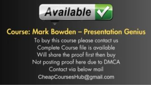 Mark Bowden – Presentation Genius