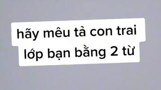 cách tui mêu tả con trai lớp tui