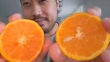 ASMR Plate Licking Mandarin Orange Juice 🍊