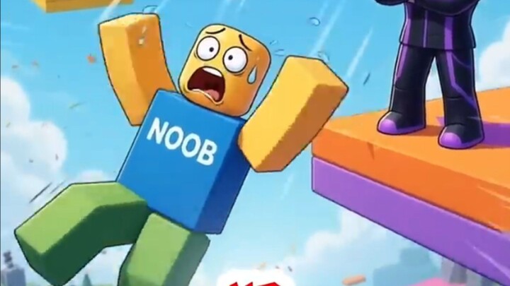 Roblox Noob is fall down
