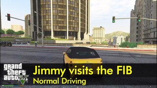 Jimmy visits the FIB | GTA V normal driving