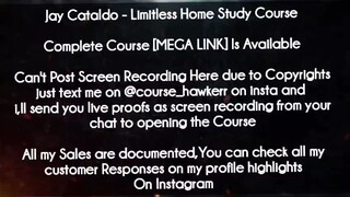 Jay Cataldo Course Limitless Home Study Course Download