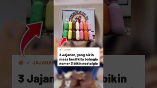 3 Jajanan yang bikin masa kecil kita bahagia (Nomer 3 bikin nostalgia) #shorts