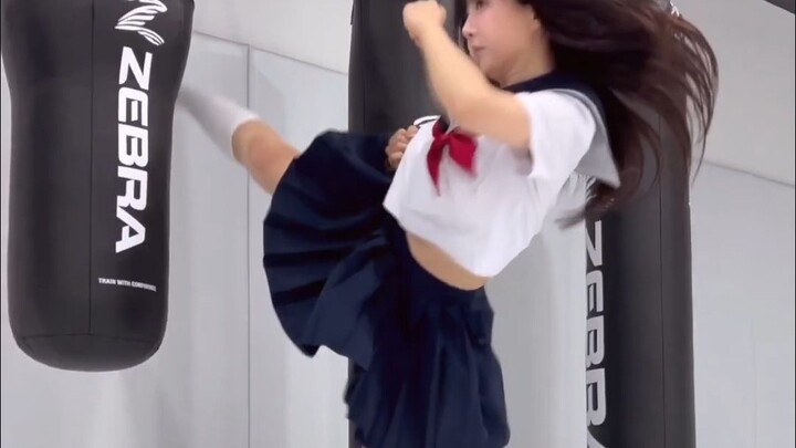 Daily punching the sandbag!