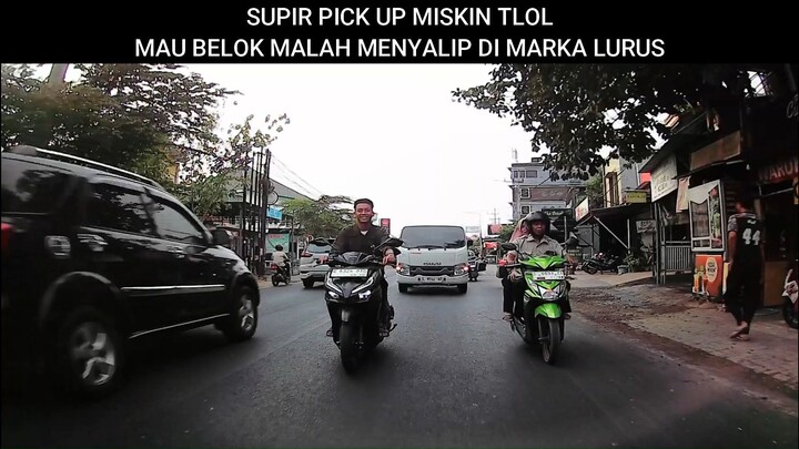 Supir Pick Up Miskin Tlol Marka Lurus Di Trabas