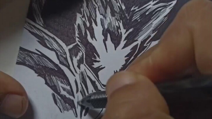 drawing Garou cosmic form dari One Punch Man, yang mau request ketik aja di komen