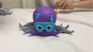 Girls are actually very easy to coax. Give her a little octopus and she will be happy all day long!