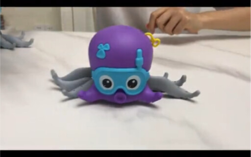 Girls are actually very easy to coax. Give her a little octopus and she will be happy all day long!