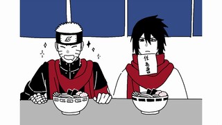 A collection of small animated pictures of Sasuke and Naruto that I drew in the past month and a hal