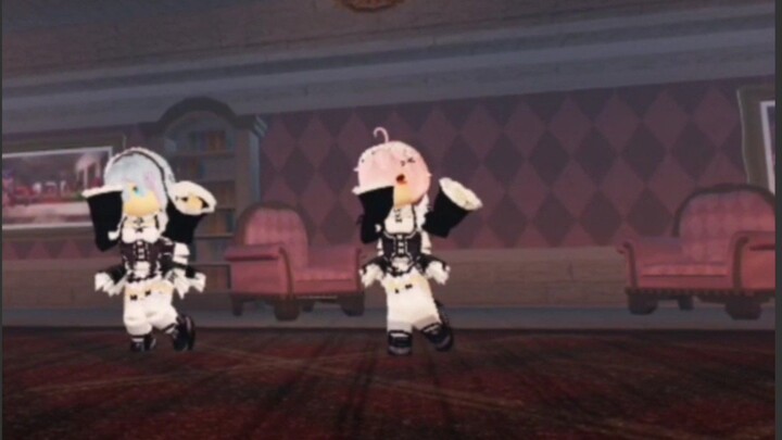 Ram & Rem Dancing Omae wa Mou Shindeiru | ROBLOX INDONESIA