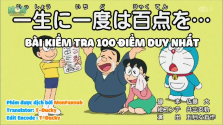 Doraemon Cái ấm thần Dora Bài kiểm tra 100 điểm duy nhất