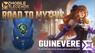 ROAD TO MYTHIC SOLO #3 | GUINEVERE | Mobile Legends: Bang Bang Gameplay