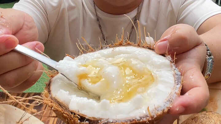 Trọn bộ dừa: Vua của các loại dừa, đỉnh cao trong thế giới dừa! Dừa nếp Thái Lan kết hợp với mật ong