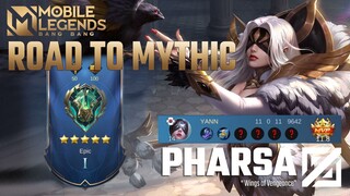 ROAD TO MYTHIC SOLO 6 | Pharsa | Mobile Legends: Bang Bang Gameplay