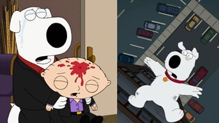 ตอนที่มืดที่สุด! Dumpling ถูก Gun Shark Brian ฆ่า และเขาก็กระโดดไปสู่ความตายในโครงเรื่อง Family Guy 