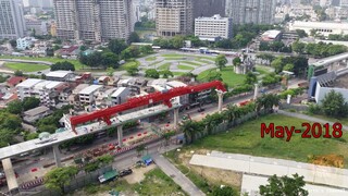 Bangkok BTS Skytrain, 3 Year Time-lapse construction video