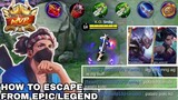 HOW TO ESCAPE FROM EPIC/LEGEND RANK USING HAYABUSA? with 2 cancer team | Pushing, Rotation & Build